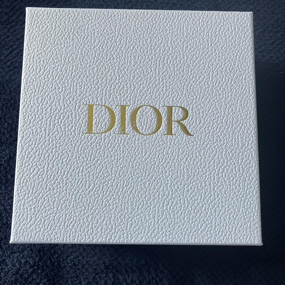 Dior Textured White Box with Gold Logo